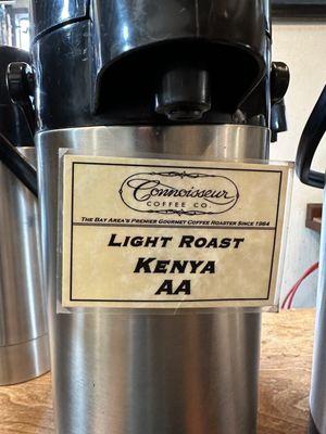 Light roast coffee