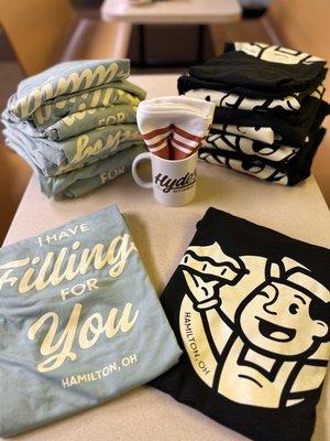 Stop in the store anytime to buy t-shirts or coffee mugs from your favorite Hamilton Pie Place!