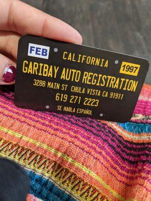 Garibay Auto Registration