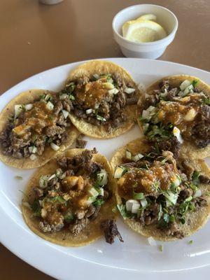 Carne asada tacos