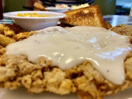 Chicken Fried Steak--Portrait mode.  So "sexy".