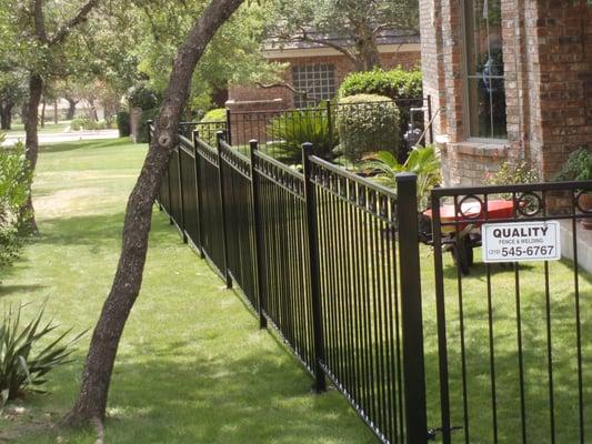 Residential Wrought Iron Fence