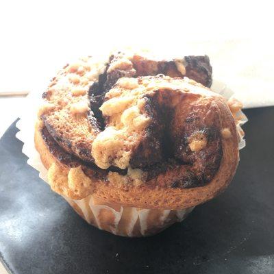 Delicious babka muffin