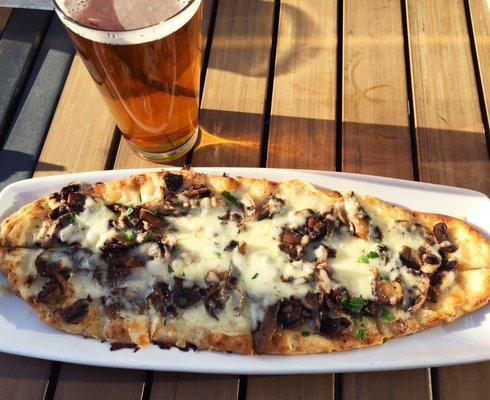 Happy hour wild mushroom flatbread- perfect for HH!