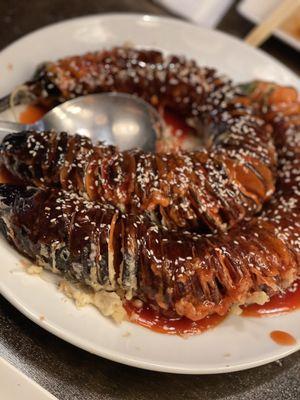 Dragon eggplant in sweet & sour sauce $18.95