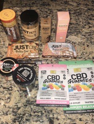 So excited to try all these edibles and oils! My dog loves the taste of his treats and I love how it helps his anxiety!! #901shoplocal