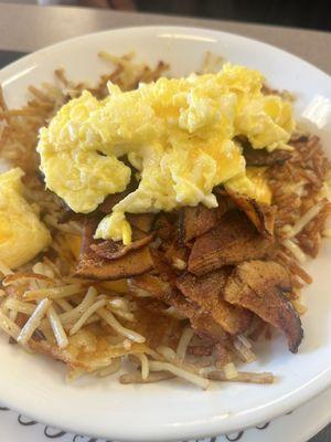 Bacon Egg & Cheese Hashbrown Bowl