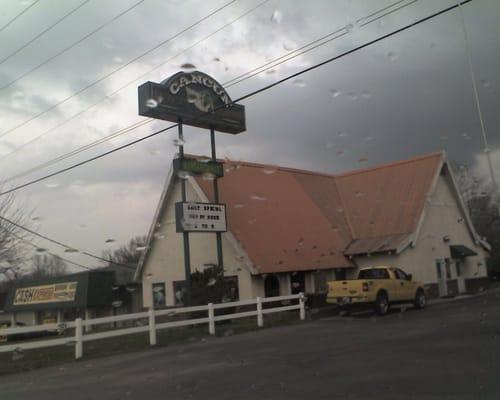 the cantina itself, on a rainy afternoon