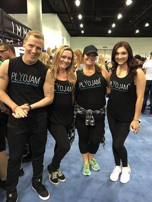 PlyoJam at the FitExpo! In the studio or live streaming classes, best workout ever!! www.plyojam.com