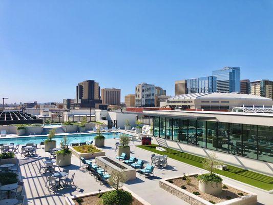 Rooftop pool area!!! My fave!