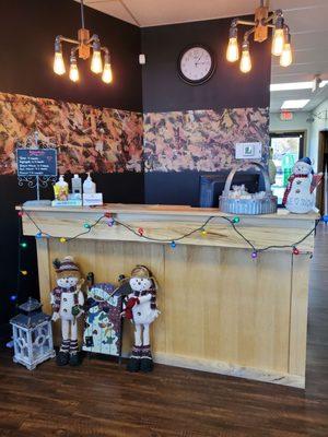 Front counter and some cute Christmas stuff