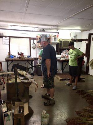 This man was so kind, taking time to explain about his family's business, the horticultural and artistic aspects of broom making.