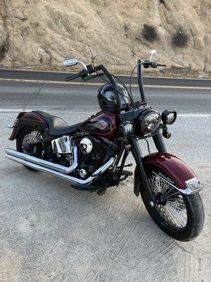 2000 Heritage softail classic custom build by Arnie sharp made by Christopher