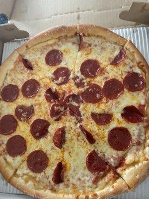 Small 12" Pizza with 1-Topping and Can of Soda Lunch Special