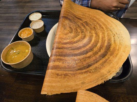 Gongura masala dosa, podi masala dosa