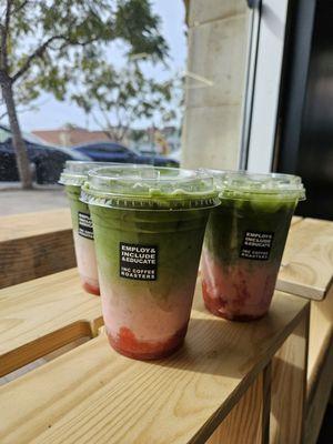 Strawberry matcha