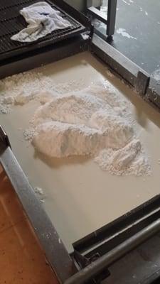 Powdered sugar that they use in one day.