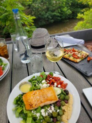 Cyprus Salad with salmon was divine