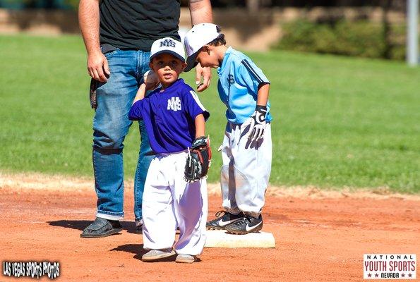 NYS Offers T-Ball for ages 3-4 and Coach Pitch Baseball for ages 5-8.