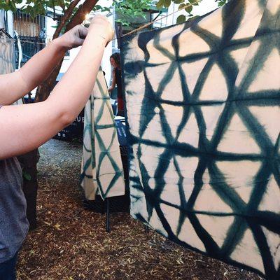 Natural indigo dyeing  workshop!