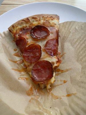 14" Extra Most Bestest Pepperoni Pizza (added hit honey)