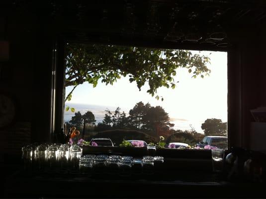 View from the bar