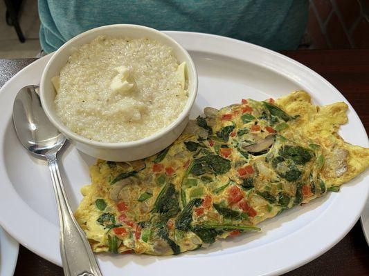 Veggie omelette- so many veggies!