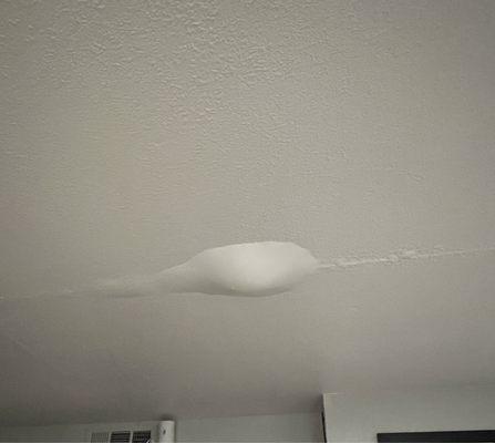 Leak on the ceiling