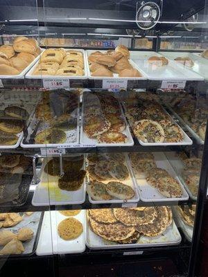 All bakery items $1.25, meat, spinach, chicken and potato pies along with Burek and pita breads.