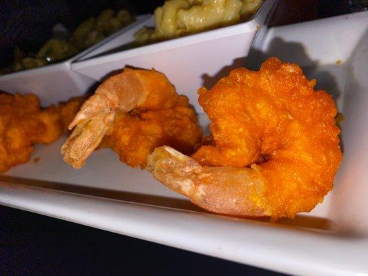 Fried shrimps.