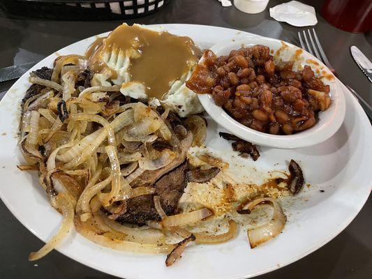 Liver and Onions Dinner