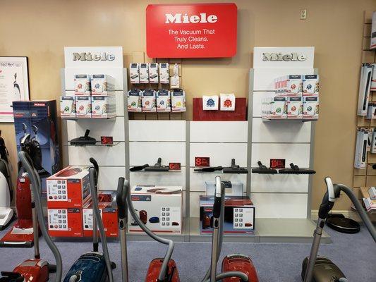 Full selection of Miele canister vacuums!