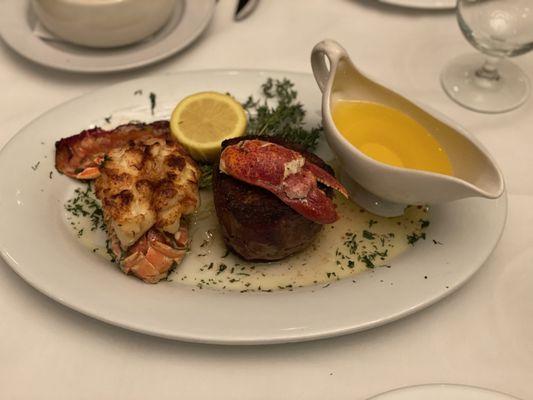 Surf & Turf Filet Mignon & Brazilian Lobster Tails.