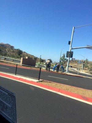 San Marcos Sheriffs Department harassing parents in the Double Peak Elementary Parking Lot and Drive Through.