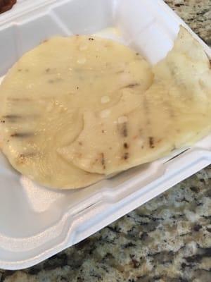 No Buenno Arepa! Delicias de la Abuela in Atlantic no Rock island. I don't think it reminded me of the food my Abuela used to make.