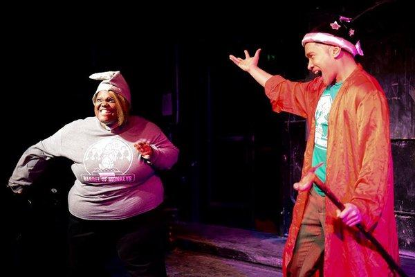 Kayla Pulley and Bryan Bosque in "That's Weird, Grandma: Stories For Change"