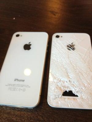 iPhone 4 repaired fast.