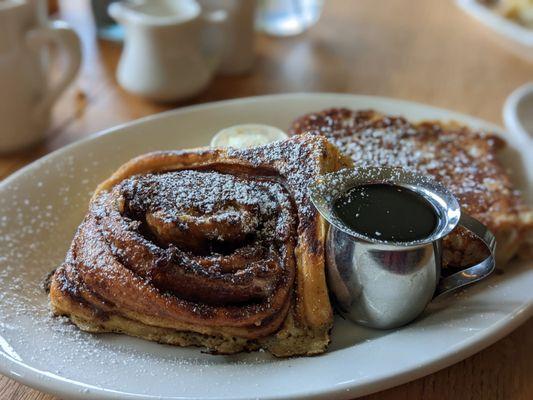 Cinnamon roll french toast