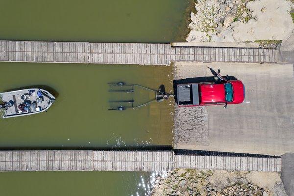 Rock Creek Marina, boat launch