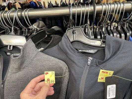 A used Travis Mathew for $19.99 or a NWT for $14.99???? Must be drinking while pricing.