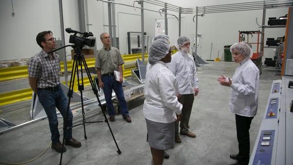 This photo was taken during the filming of a safety training video production we are producing for Sunstar Corporation...