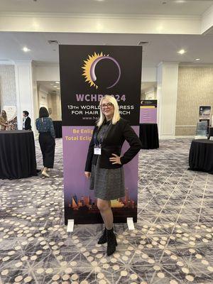 Dr Kelemen in Dallas, TX for the World Hair Research Congress! Science never sleeps!