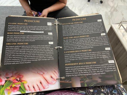 Pedicure prices