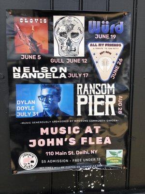 Some summer shows at John's Flea - in the courtyard of This and That.