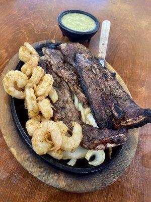 Short ribs & shrimp