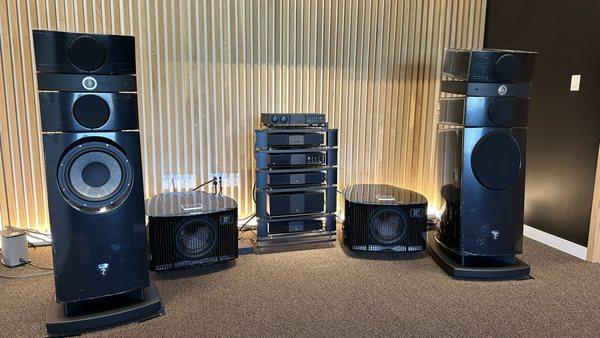 Come in and audition the Focal & Naim reference room with REL subwoofers. Ask for Chris