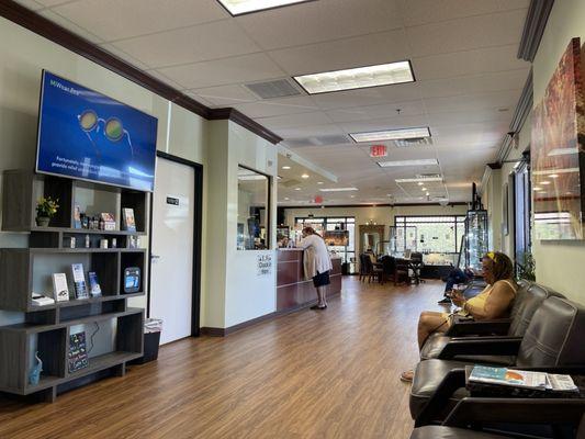 Clean and comfortable waiting area.