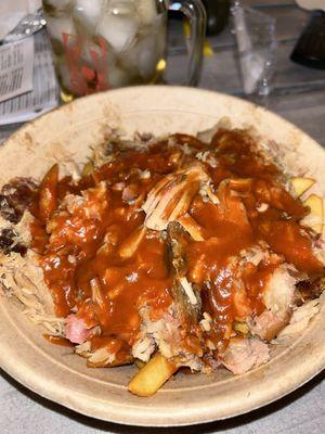 Pulled pork fries