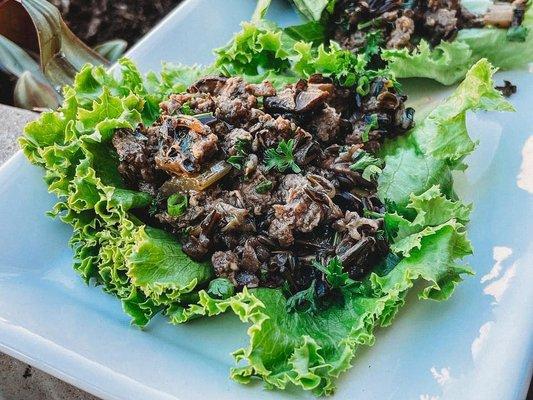 Bison Lettuce Wraps