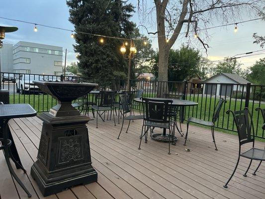 View looking out on patio